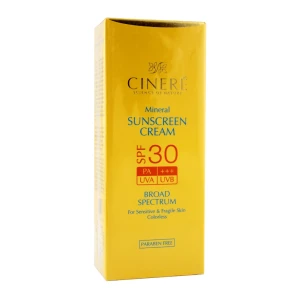 کرم ضد آفتاب SPF30 بی رنگ پوست حساس سینره
